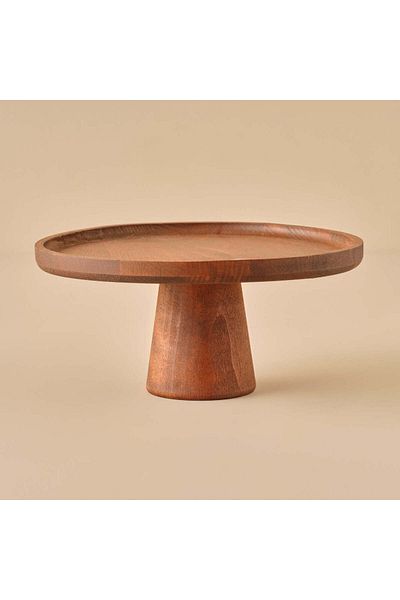 Bella Maison Ven Wood Cake Stand Natural (26 cm)