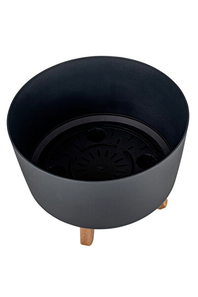 Prosperplast وعاء زهور جراسيا القياسي مع أرجل قابلة للتثبيت، سعة 21.5 لتر