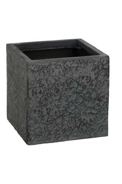 SERENE وعاء زهور مربع من الطين المقاوم للأشعة فوق البنفسجية مع فتحة سفلية