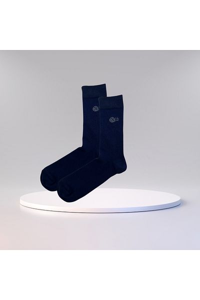 babbelt Navy Blue 3 Pairs Flexible and Comfortable Socks