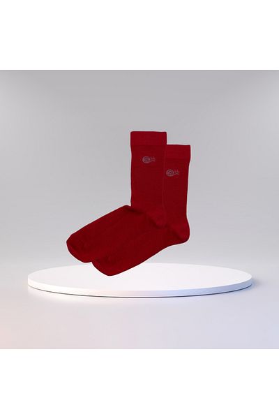 babbelt Red 3 Pairs Flexible and Comfortable Socks