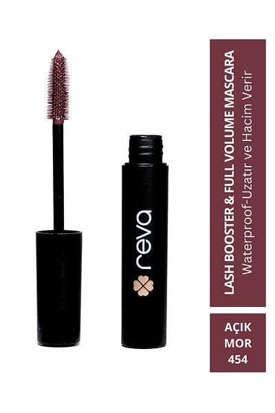 REVA Lash Booster - Full Volume Color Prune Mascara, Lengthening Volume & Light Purple 454