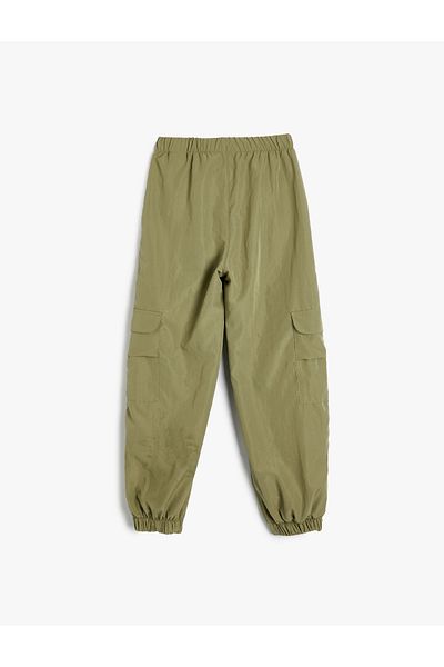Koton Cargo Jogger Pants - Elastic Waist Pocket