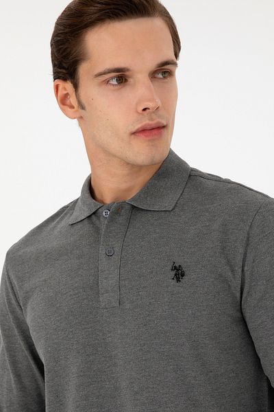 U.S. Polo Assn. Мъжки суичър с антрацит и меланж Basic 50289051-vr081