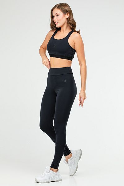 speedlife Set de jambiere triple fără mâneci pentru femei, albastru bleumarin, slim fit, uni, cu decolteu, SB0799