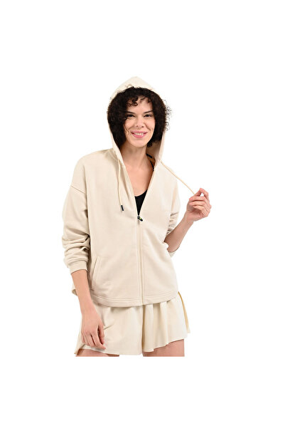 Sportive Piena Kadın Beyaz Günlük Stil Sweatshirt 24YKTL13D21-CHK