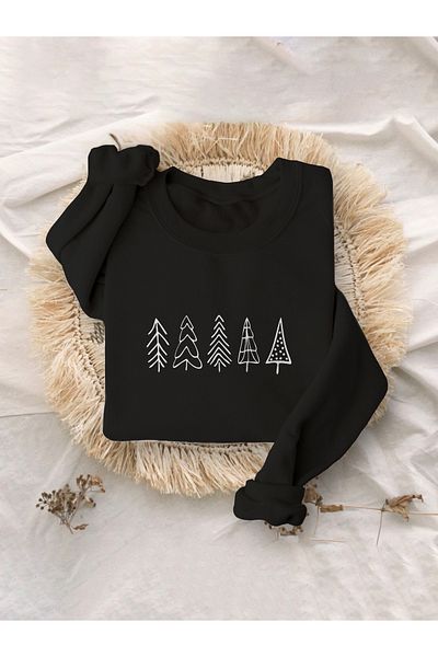 WEARTEX Unisex Christmas Printed Oversize Sweatshirt - Crew Neck Hoodie