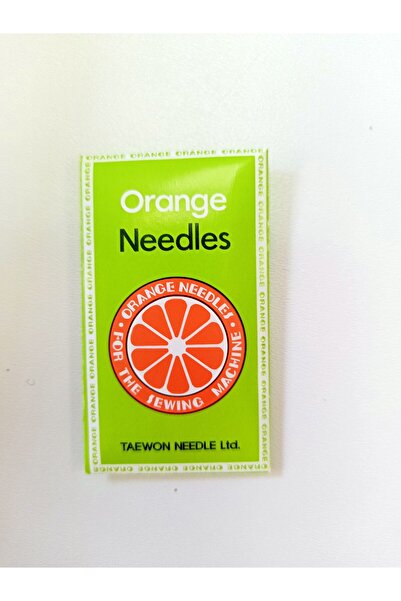 Orange Needles 100/16 - إبرة ماكينة خياطة عادية (10 قطع)