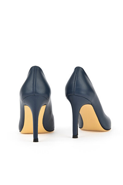 Ziya Шкіряні жіночі туфлі на підборах - 1431030Z4292 Синій