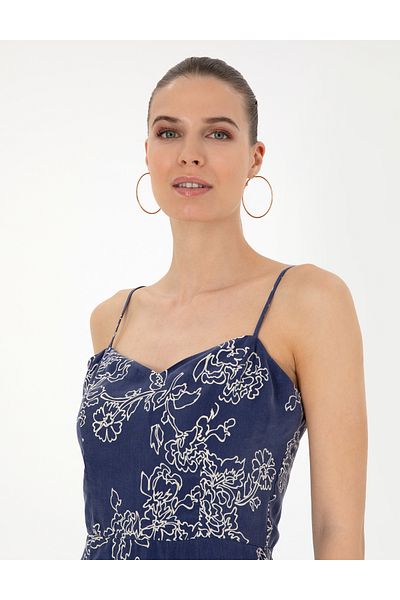 Pierre Cardin Navy Blue Cupro Comfort Fit Woven Dress 50283467-Vr033
