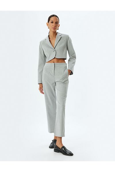 Koton Standard Waist Slim Fit Pocketed Cigarette Pants
