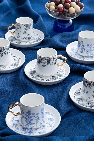 ACAR Mila Coffee Cup Set for 6 People - 90 ml