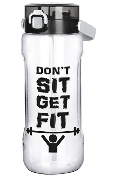 Emofom Watermode 2 Liter - Sports Water Bottle with Straw 2000 ml Motivation Giant Water Bottle Gym Water Bottle