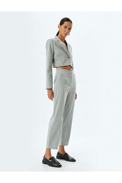Koton Standard Waist Slim Fit Pocketed Cigarette Pants