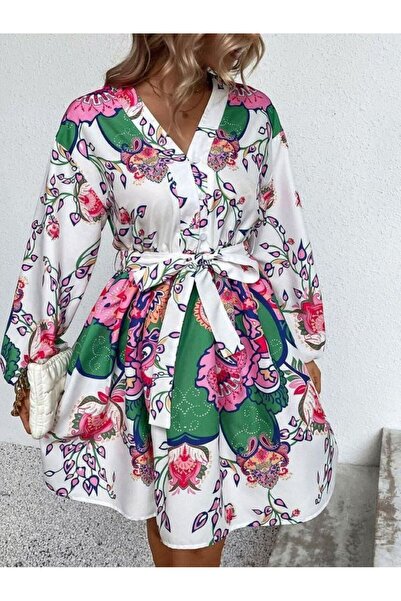 jennyfer garment İTHAL BABEL KUMAŞ ELBİSE