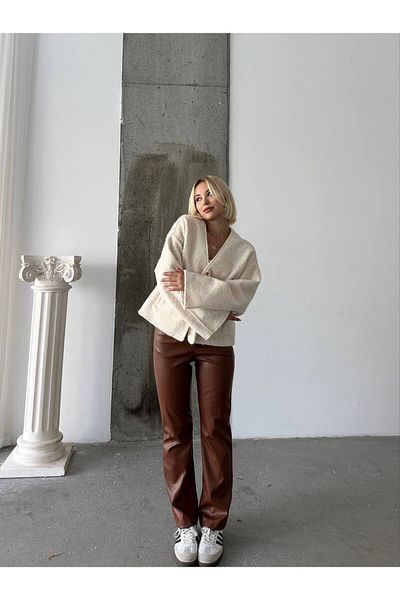 My Blog Μπουφάν μπεζ λιωμένο Stash - 1011