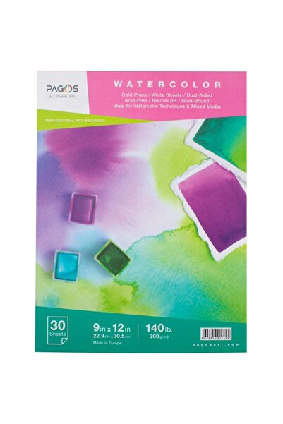 PAGOS SANAT MALZEMELERİ Pagos Suluboya Defteri 22,9 Cm X 30,5 Cm 300 gr 30 Yp.