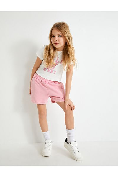 Koton Basic Mini Shorts with Elastic Waist and Pockets Cotton