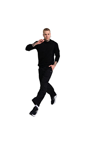 Sportive Teruel Erkek Siyah Günlük Stil Eşofman Altı 24KE008-SYH