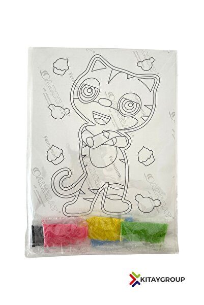 KıtayGroup Kum Boyama Seti A4 Boyutunda, Eğitici Ve Eğlenceli Aktivite Oyunu Yerli Malı