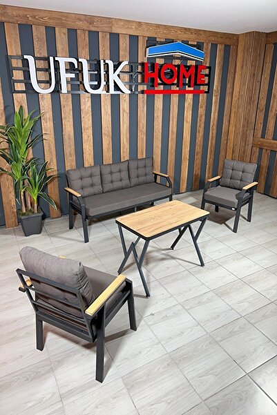 UFUK HOME Kavacık 3+1+1+masa Bahçe Mobilyası, Balkon Çay Seti, Bahçe Koltuk T...
