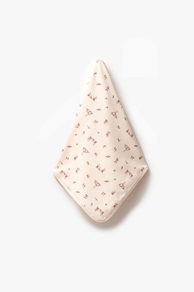 Bubbles 100% Organic Cotton Cute Duck Double Folded Baby Blanket