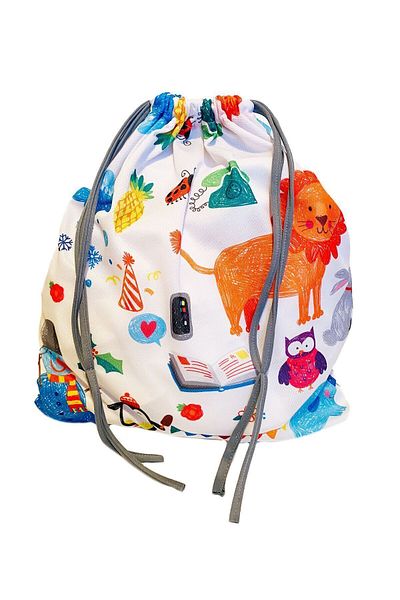 yorni 44X43Cm Cartoon Spare Clothes, Wash Bag, Travel, Beach, Suitcase Organize Drawstring Bag, Bag