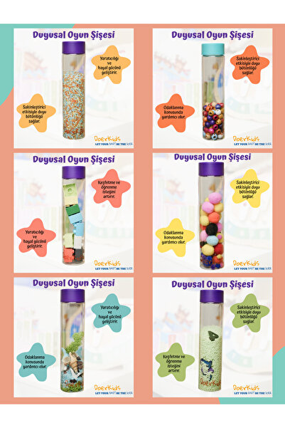 DoerKids Duyusal Oyun Şişesi  - Tüm Taş Grupları İçin Duyusal Bütünleme