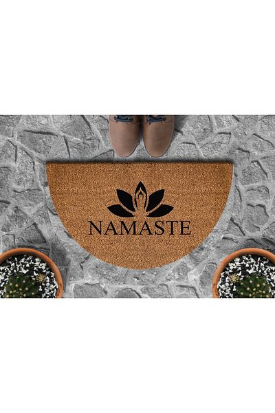DefLife Home Namaste Half Moon Door Mat / Koko Mat