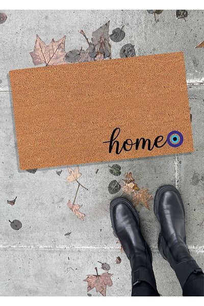 DefLife Home Home Evil Eye Beaded Door Mat / Koko Mat
