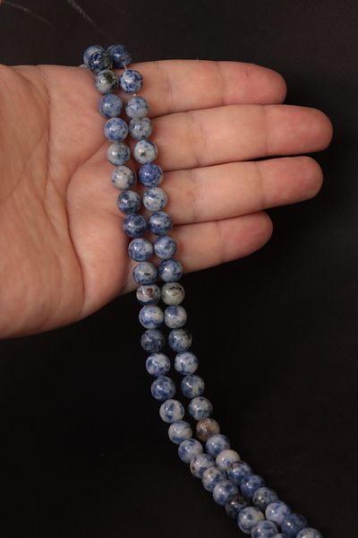 CessNova 8mm Sodalite Natural Stone String - Certified (1 Piece)