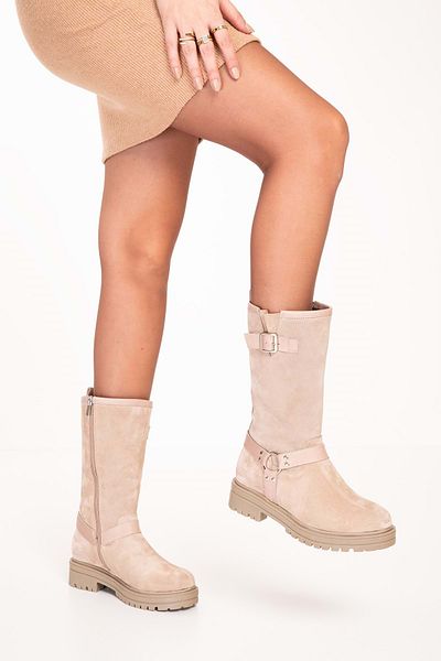 Gondol Botine zilnice din piele naturală cu talpă anti-alunecare Anl.2795