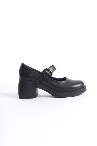 Shoesers Women's Special Design Platform Heeled Elegant Buckle Banded Ballerina Loafer Moccasin Shoes