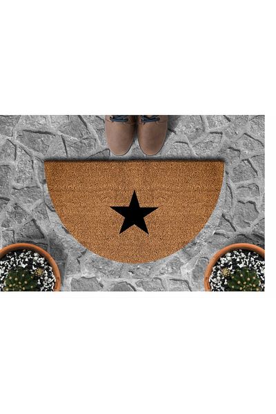 DefLife Home Star Door Front Mat / Half Moon Koko Mat