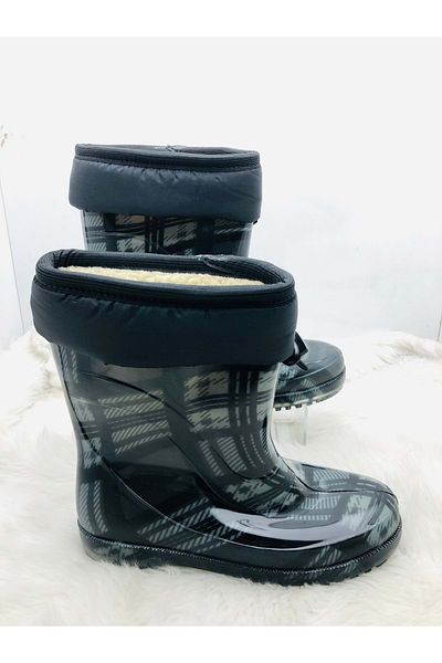 ÇİĞDEM KUNDURA Çiğdem Furry Floral Rubber Boots