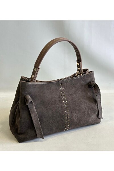 My Easy Shop Geantă de umăr pentru femei din piele intoarsa autentică sezon nou