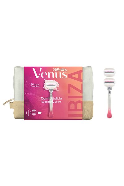 Gillette Venus Comfortglide Sugarberry + 2 Ανταλλακτικές κεφαλές + Τσάντα