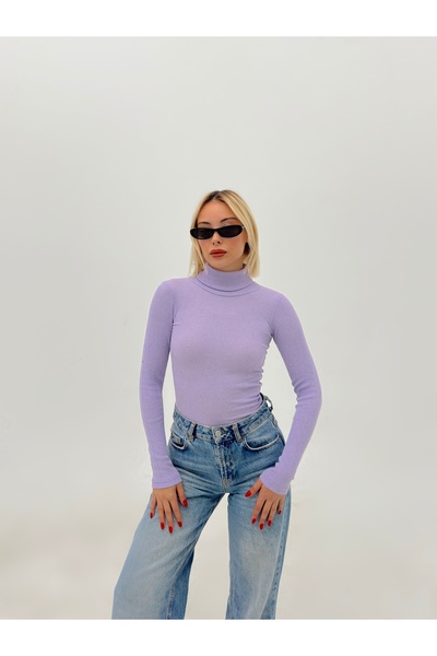 AFROGİYİM Kadın Düz Renk Balıkcı Yaka Bluz