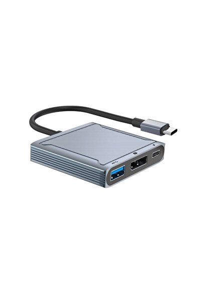 Pmr Type C To 8k 60hz 4k-120 Hz Display Port- Usb 3.0 - Usb C Dişi 100w Çevirici
