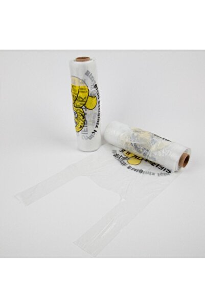 NevPack Plastik Ambalaj GÜLENYÜZ BASKILI ORTA BOY (25X50) RULO MARKET - MANAV...