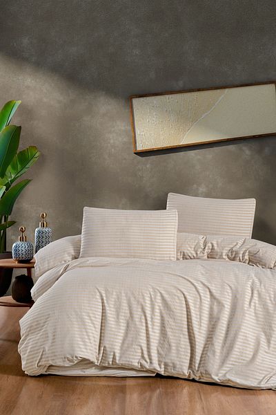 MyStory Home Set cuvertură de pilota dublă - crem (Fără cearșaf)