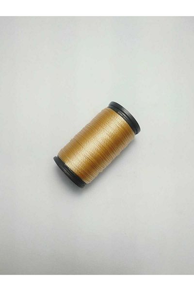 Eskişehir hobi sanat 0.2 mm 30 Meters Rosary String Light Gold Yellow Color (Thinest Rosary String)