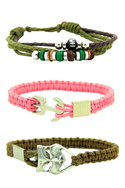 Dejavu حزمة سوار باراكورد محبوك بحبل معدني للجنسين