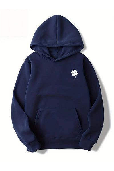 Karatopak Hanorac oversize unisex cu glugă cu imprimeu Clover