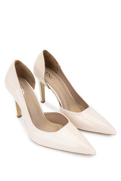 Tamer Tanca Women's Vegan Beige Heeled Shoes