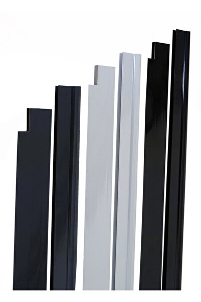 Yapısan Plastik Ayak 6mm Levhalı Pratik Sundurma Kanopi 100x300 cm Antrasit Gri