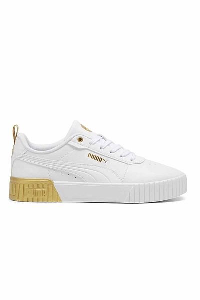 Puma Women's White Gold Sneakers
