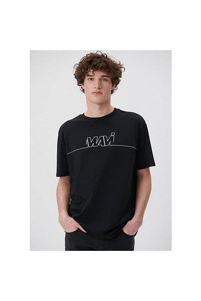 Mavi Male Black m 0610254 -900 Printed T-Shirt