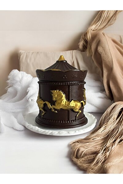 EL YAPIMI MAMDeco Karosel Atlı Karınca Tasarım Mumluk Hediye Dekorasyon