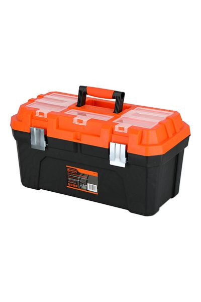Tactix Heavy Duty Plastic Tool Box with Snap Shut Latch 22.5inch